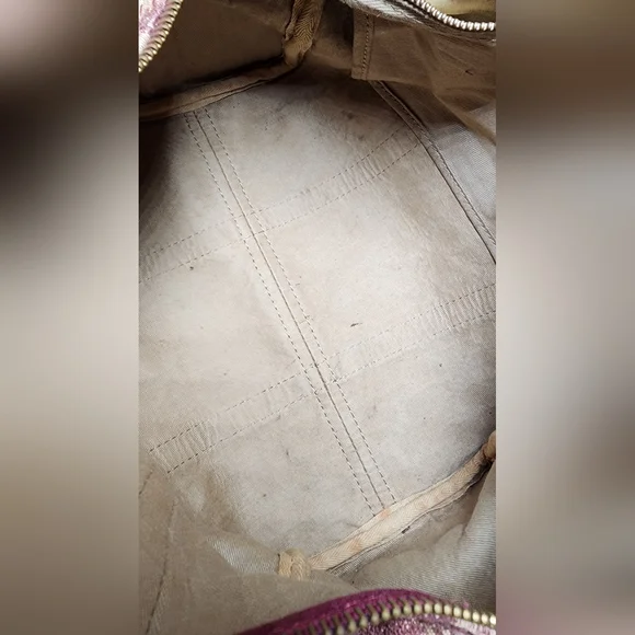 Christian Dior Trotter Boston Bag. Ext has minor spots. Int nds some cleaning. - Picture 11 of 15